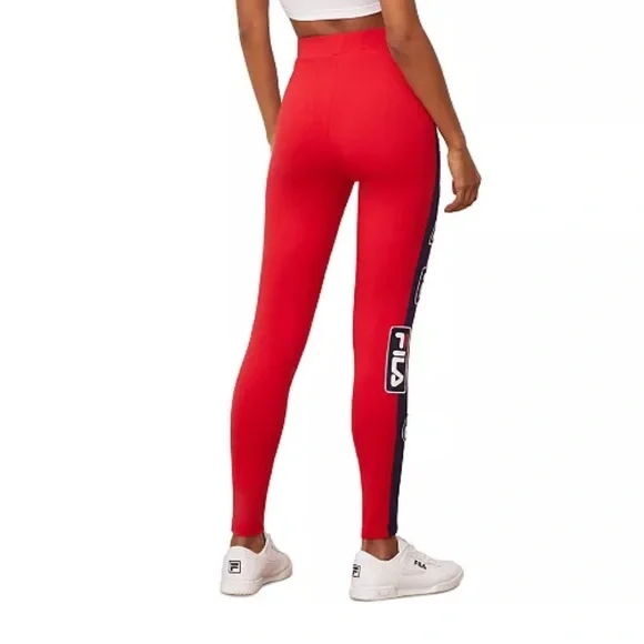 NWOT FILA Tamu Red Logo Leggings Size S (Small) - Picture 7 of 7